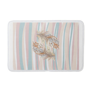 Bathmat"Boho Chic Quill Bathmat – Artistic Bohemia