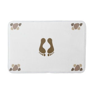Bathmat Paw & Footprint design