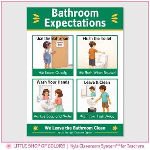 Bathroom Expectations Classroom Anchor Chart