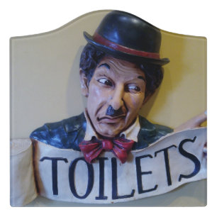 Bathroom Hanging Door Sign