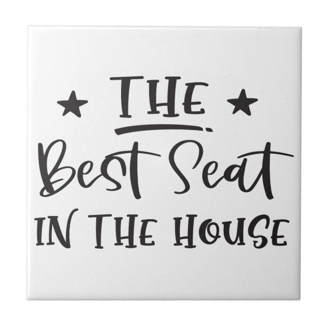 Bathroom Humour Sign, Funny Bathroom Quotes Tile (Front)