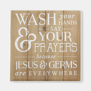 Bathroom Kitchen Magnet. Wash your hand Magnet