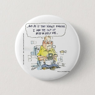 Bathroom Not 4 Social Networking Funny Tees & Gift 6 Cm Round Badge