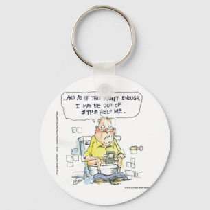 Bathroom Not 4 Social Networking Funny Tees & Gift Key Ring