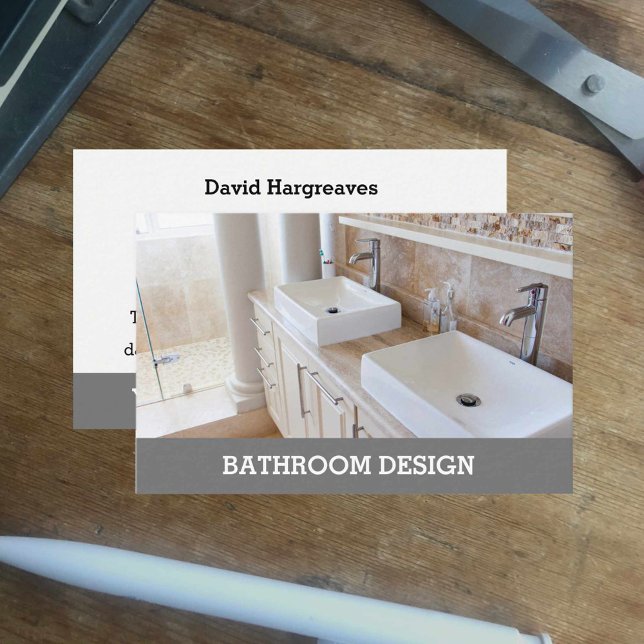 Bathroom or Kitchen Designer Calling Card. Business Card (Creator Uploaded)