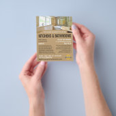 Bathroom Portrait, Kitchen & Bathroom Fitter Flyer (Hand)