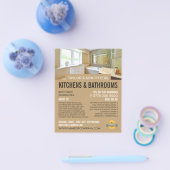 Bathroom Portrait, Kitchen & Bathroom Fitter Flyer (Single)