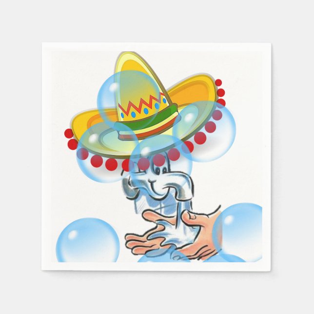 Bathroom Powder Room Paper Napkins (Front)