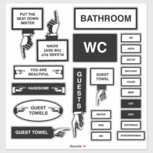 Bathroom signs