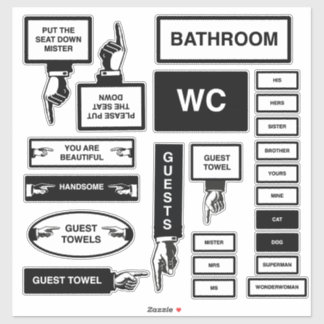 Bathroom signs