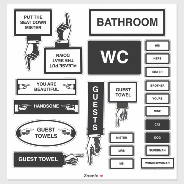 Bathroom signs (Sheet)