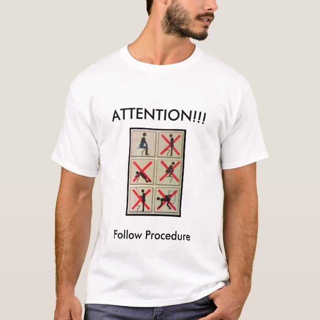 Bathroom Signs T-Shirt (Front)