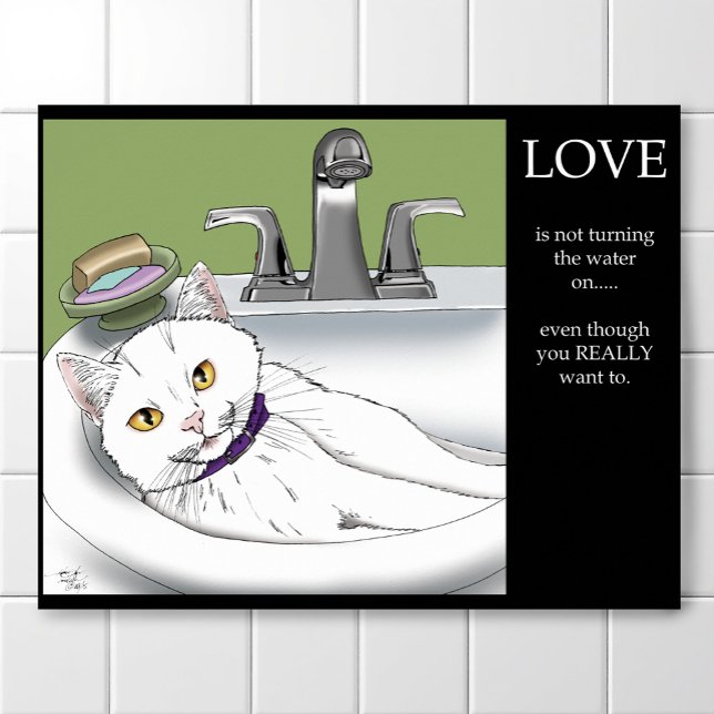 Bathroom Sink Cat Poster (Creator Uploaded)
