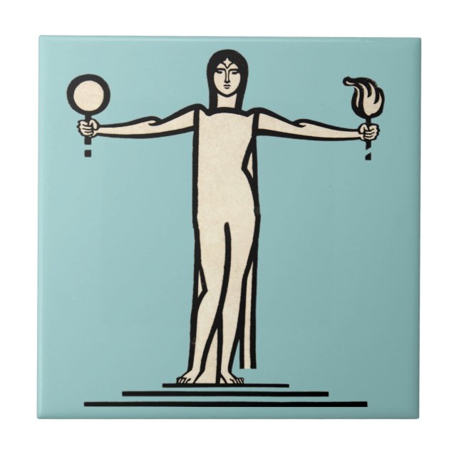 Bathroom Tile Vintage French Art Deco (Front)