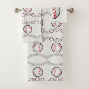Bathroom Towel Sets Baseball