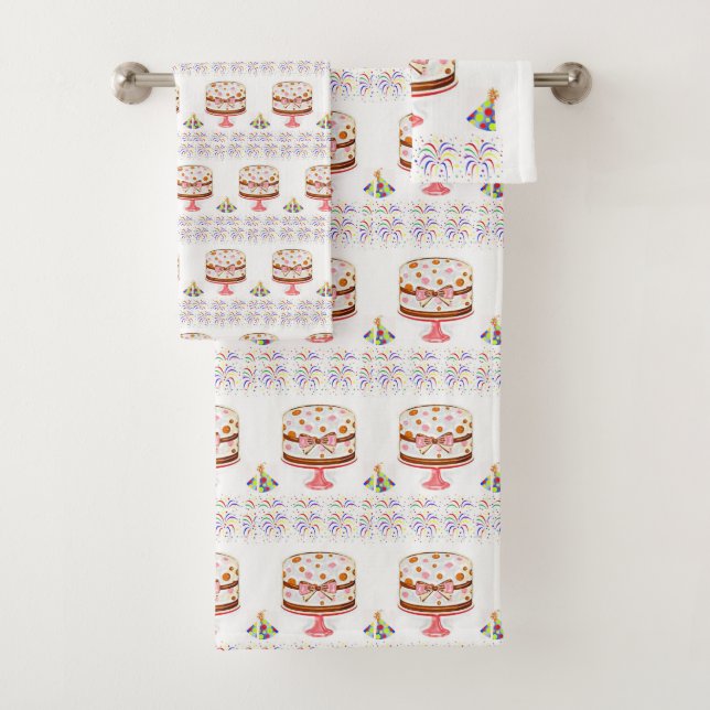 Bathroom Towel Sets Birthday (Insitu)