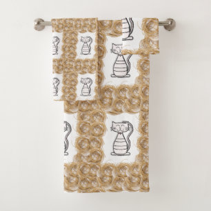 Bathroom Towel Sets Cat