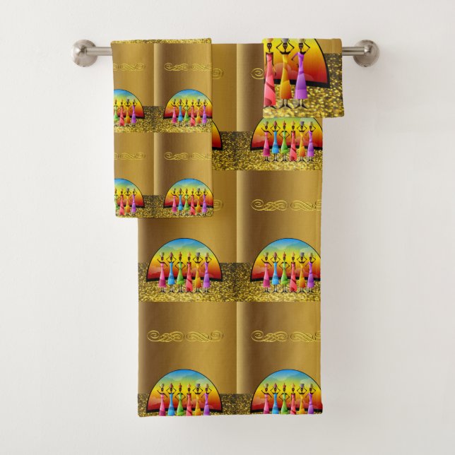 Bathroom Towel Sets Christmas (Insitu)