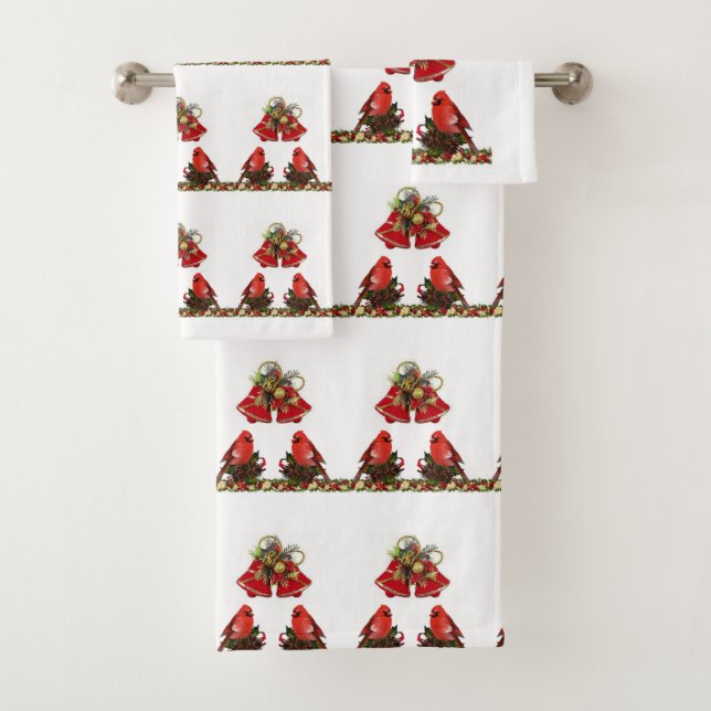 Bathroom Towel Sets Christmas (Insitu)
