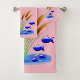 Bathroom Towel Sets Fish