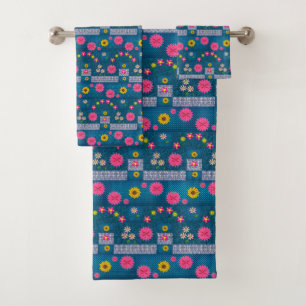 Bathroom Towel Sets Floral