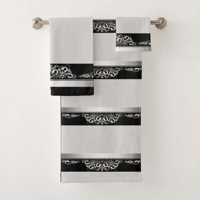 Bathroom Towel Sets Floral (Insitu)