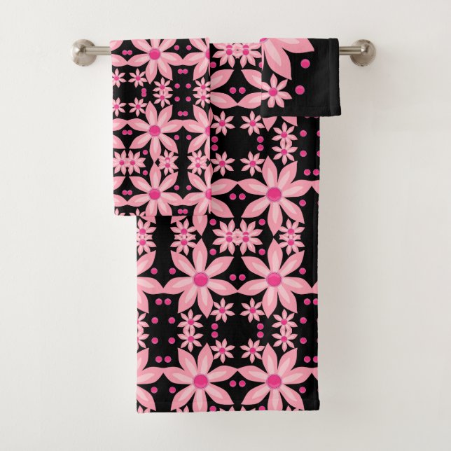 Bathroom Towel Sets Floral (Insitu)