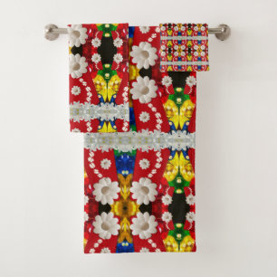 Bathroom Towel Sets Floral