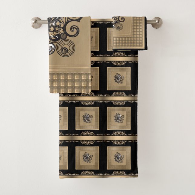 Bathroom Towel Sets Floral (Insitu)