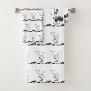 Bathroom Towel Sets Floral