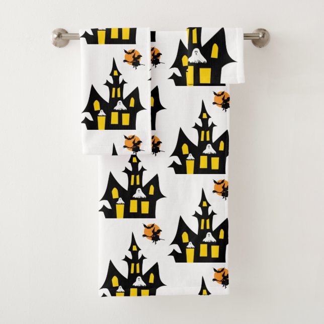Bathroom Towel Sets Halloween, (Insitu)