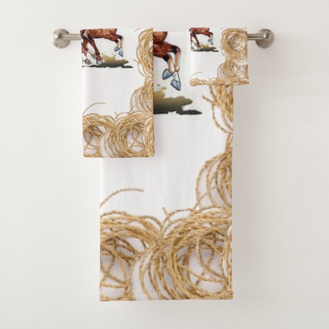 Bathroom Towel Sets Horse (Insitu)