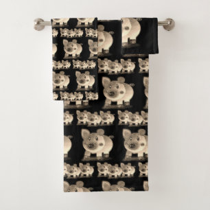 Bathroom Towel Sets Pigs