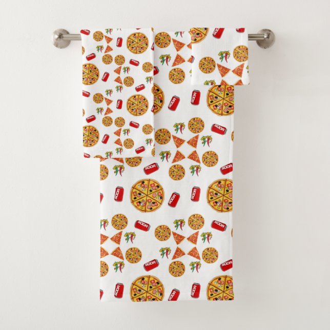 Bathroom Towel Sets Pizza (Insitu)