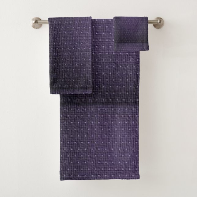 Bathroom Towel Sets Purple (Insitu)