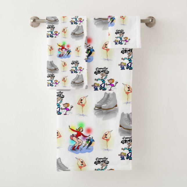 Bathroom Towel Sets Skating (Insitu)