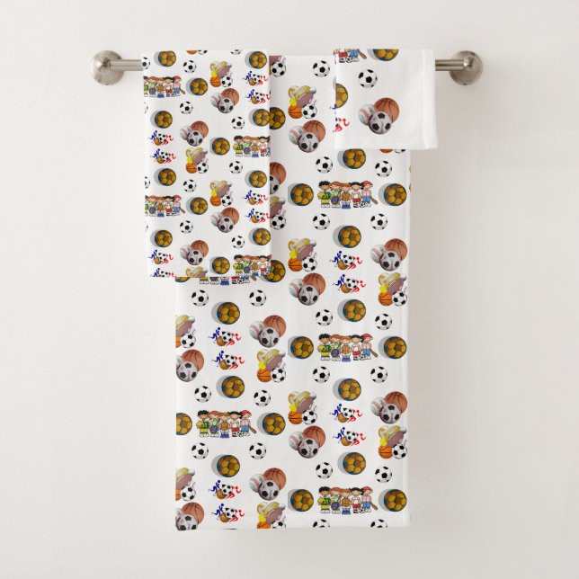 Bathroom Towel Sets Sports (Insitu)