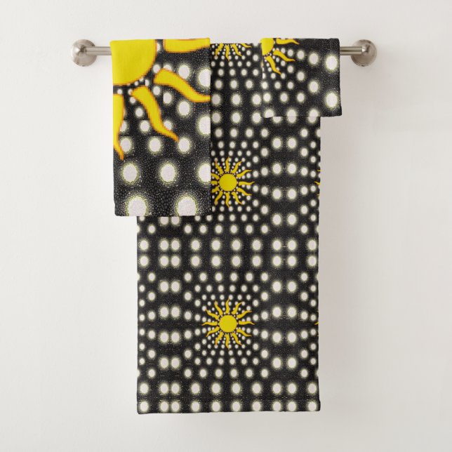 Bathroom Towel Sets Sun (Insitu)