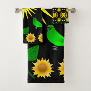 Bathroom Towel Sets Sunflowers