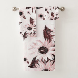 Bathroom Towel Sets Sunflowers