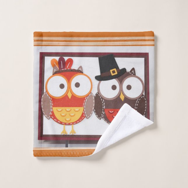 Bathroom Towel Sets Thanksgiving (Wash Cloth)