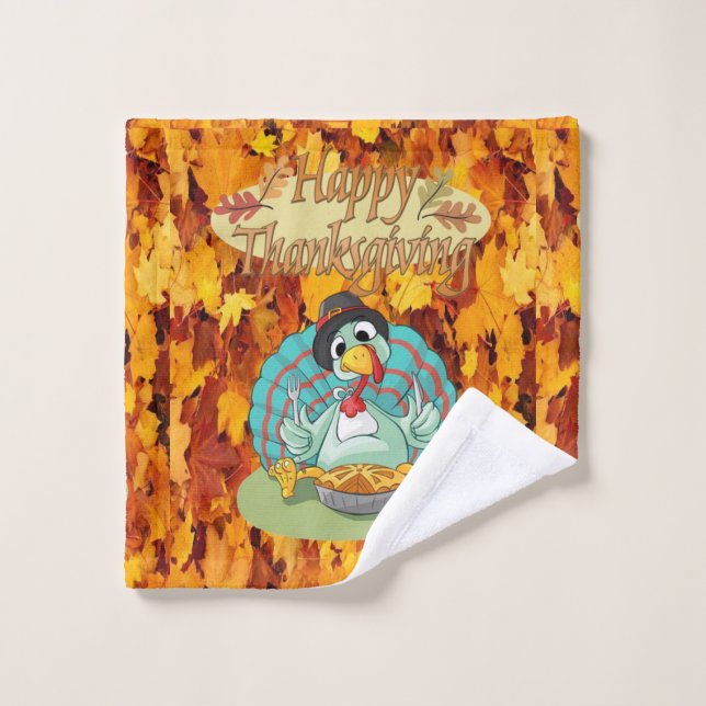 Bathroom Towel Sets Thanksgiving (Wash Cloth)