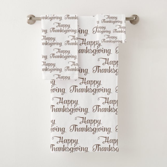 Bathroom Towel Sets Thanksgiving (Insitu)
