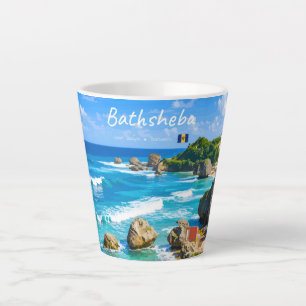 Bathsheba, Barbados - Tropical Beach Coast Small Latte Mug