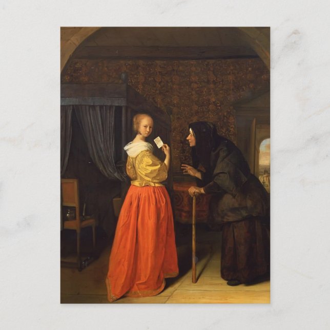 Bathsheba Receiving David s Letter by Jan Steen Postcard (Front)