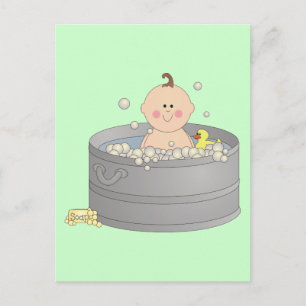 Bathtime Baby Postcard