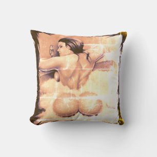 “Bathtime” Vintage Style Image  Cushion