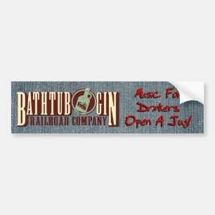 Bathtub Gin Railroad Company Drinkers Sticker