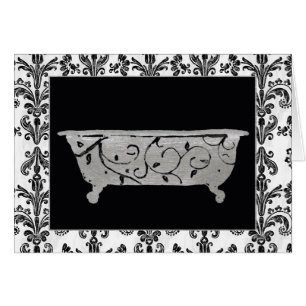 Bathtub in Black and White