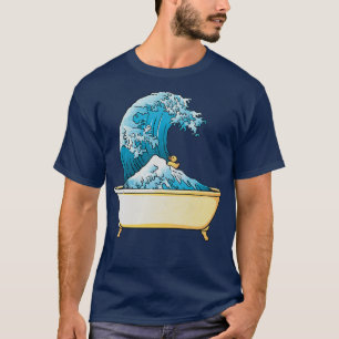 Bathtub Kanagawa Wave by Tobe Fonseca T-Shirt